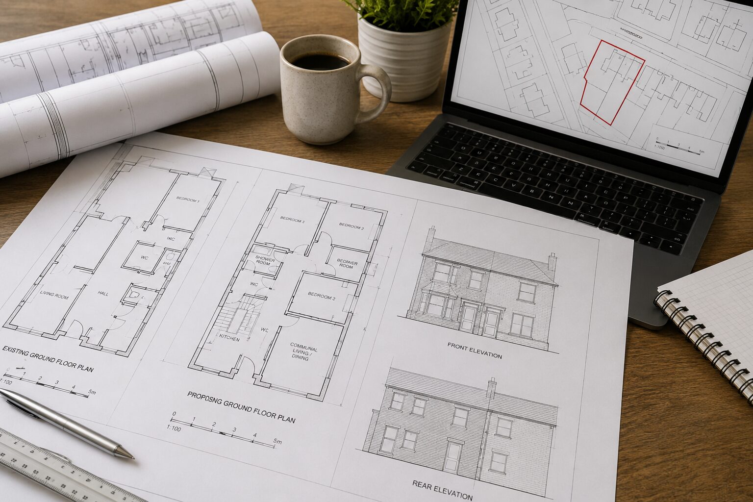 HMO Floor Plans and Planning Drawings: What Your Council Actually Needs to See